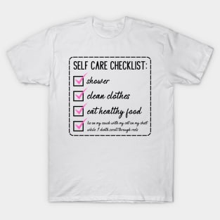 Self Care Checklist T-Shirt